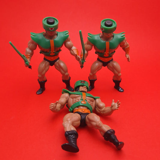 MASTERS OF THE UNIVERSE ☆ TRI KLOPS x3 Face variants Vintage Figure ☆ MOTU 80s Mattel