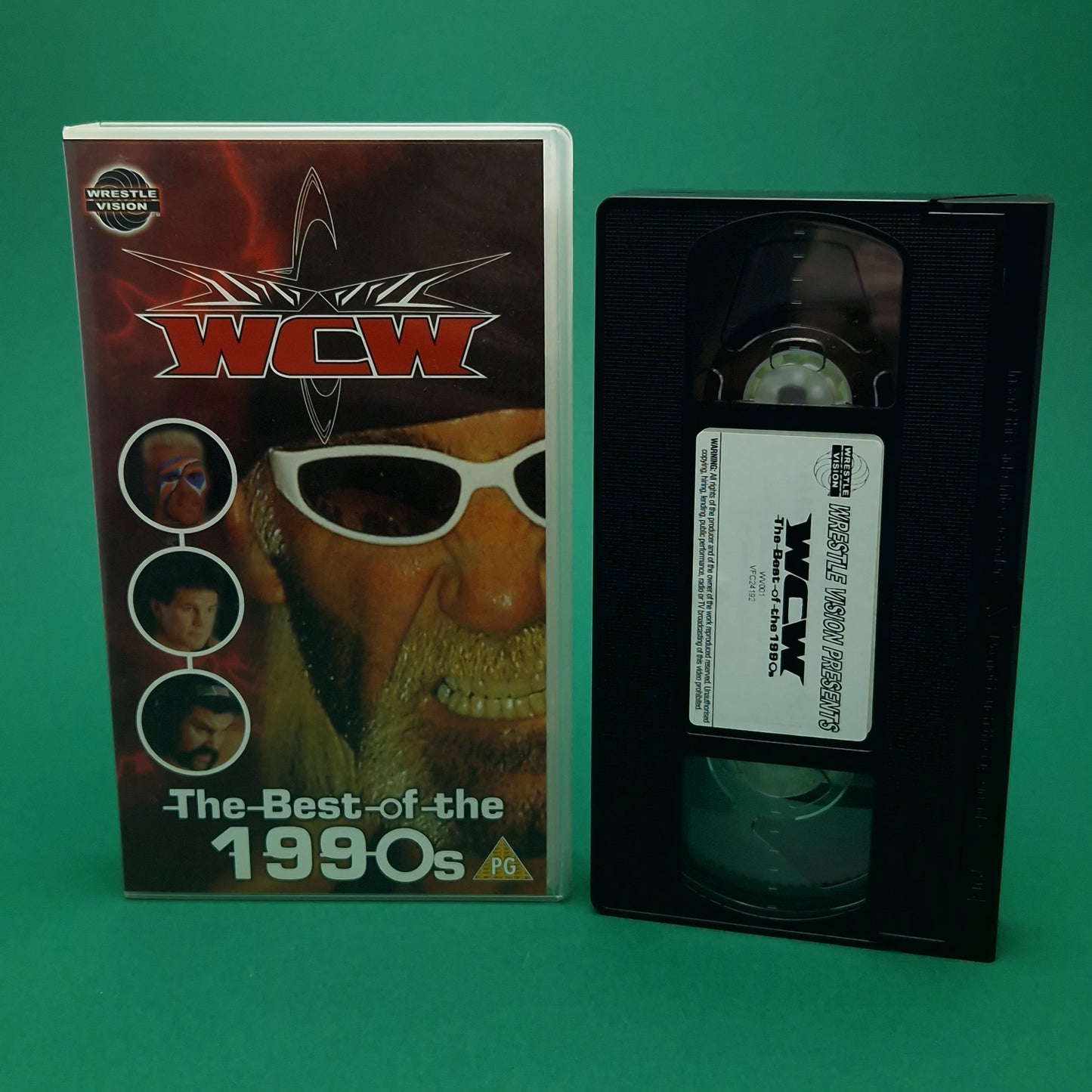 VHS Video ☆ WCW BEST OF THE 1990S DOC UK Tape Cassette ☆ Wrestle Vision Vintage PG