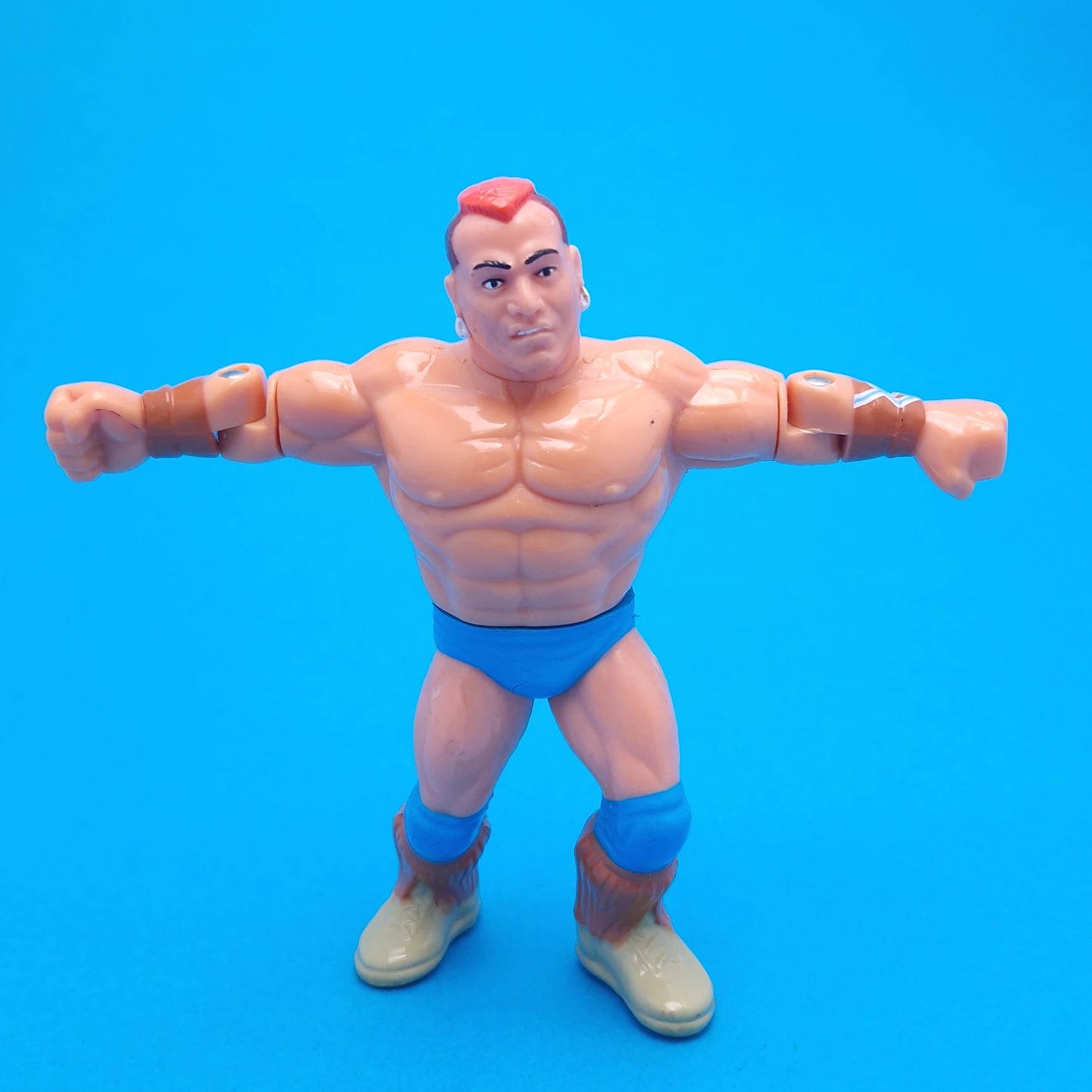 WWF HASBRO ☆ TATANKA Vintage Wrestling Figure ☆ Original 90s Series 6