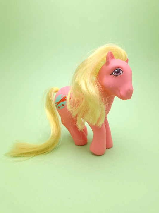 MY LITTLE PONY G1 ☆ PAINTING TIME Schooltime Ponies Vintage MLP Figure ☆ Loose 80s Hasbro