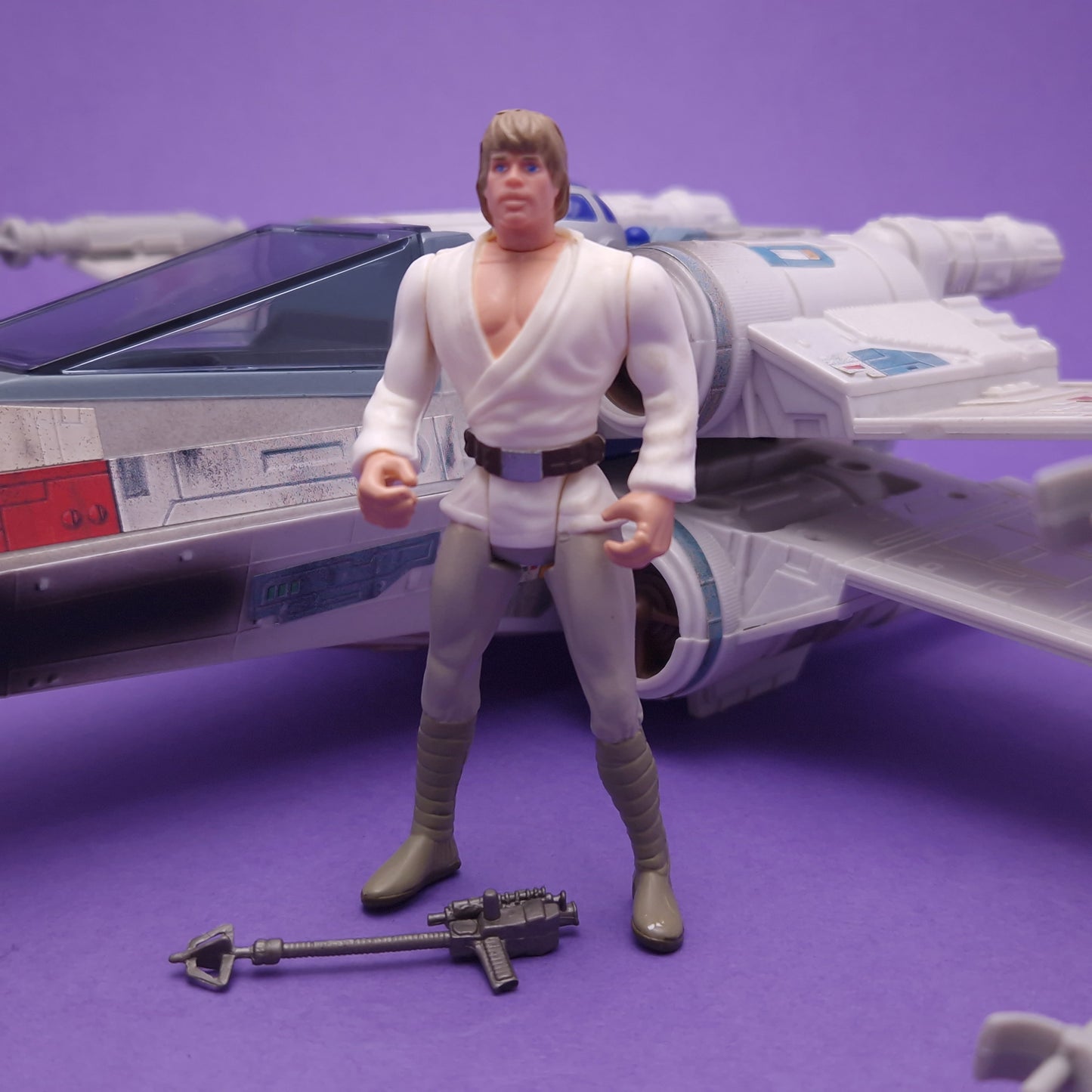STAR WARS ☆ X WING LUKE SKYWALKER POTF Vintage Action Figure Vehicle ☆ Original 90s