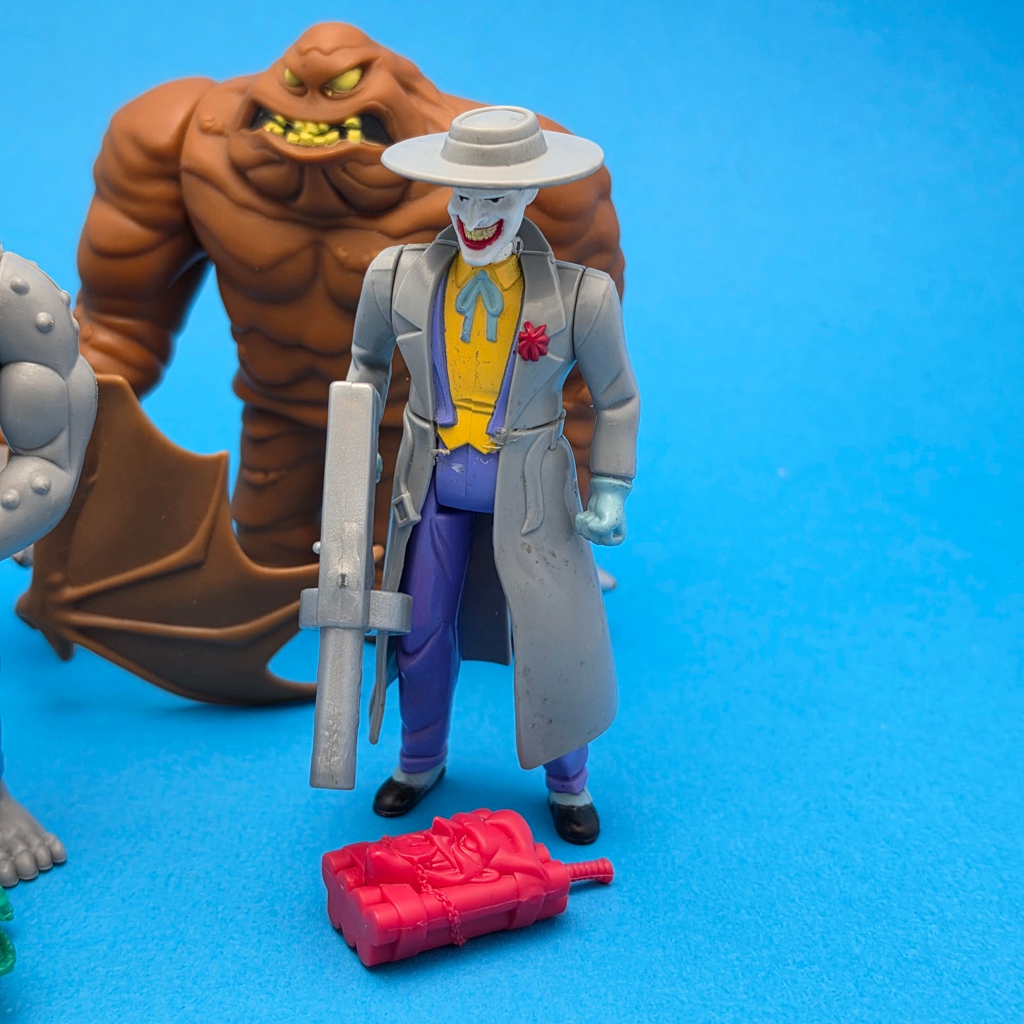 BATMAN THE ANIMATED SERIES ☆ KILLER CROC CLAYFACE JOKER MAN-BAT Figure ☆ Vintage 90s Kenner