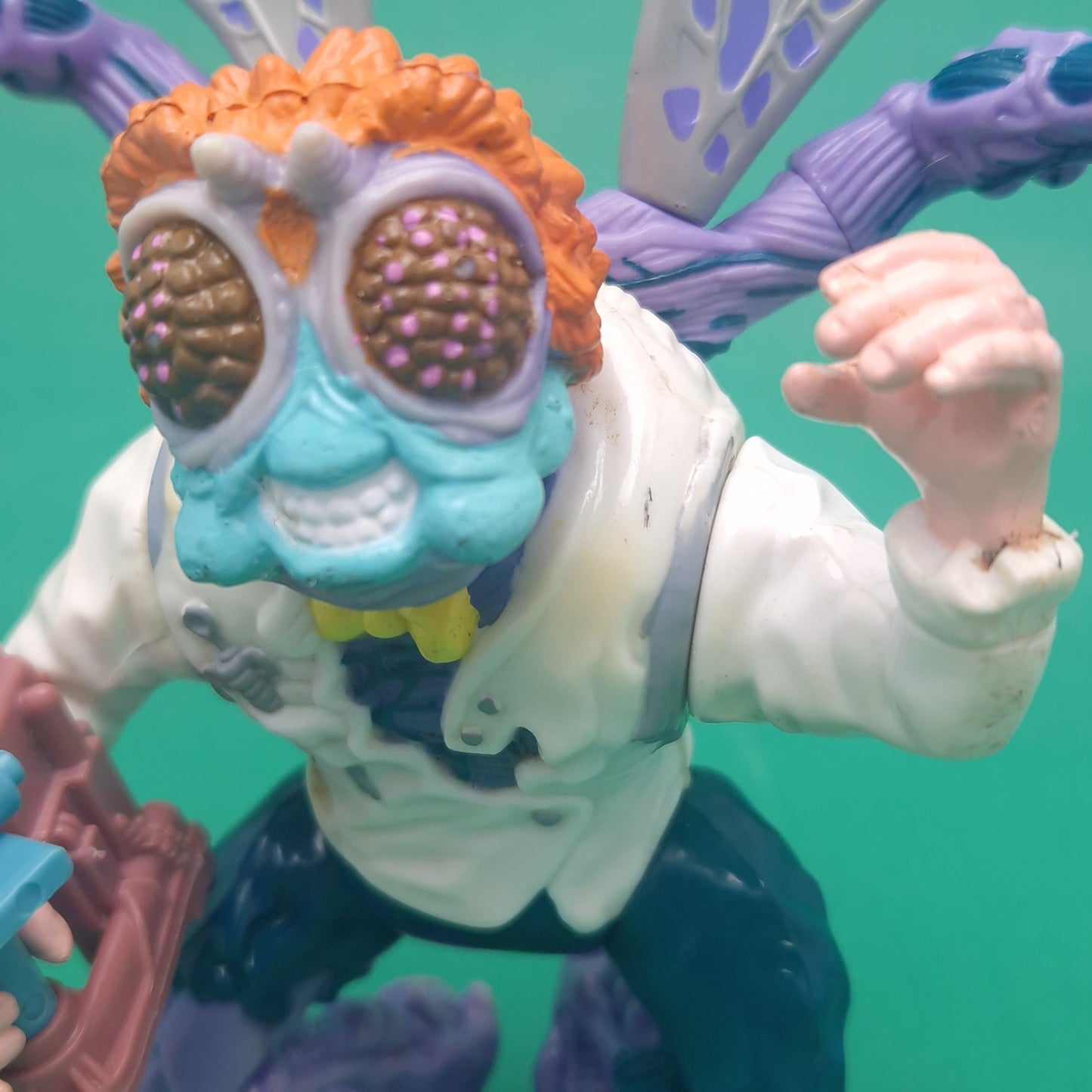 TEENAGE MUTANT NINJA TURTLES ☆ BAXTER STOCKMAN Vintage Action Figure ☆ Loose Complete