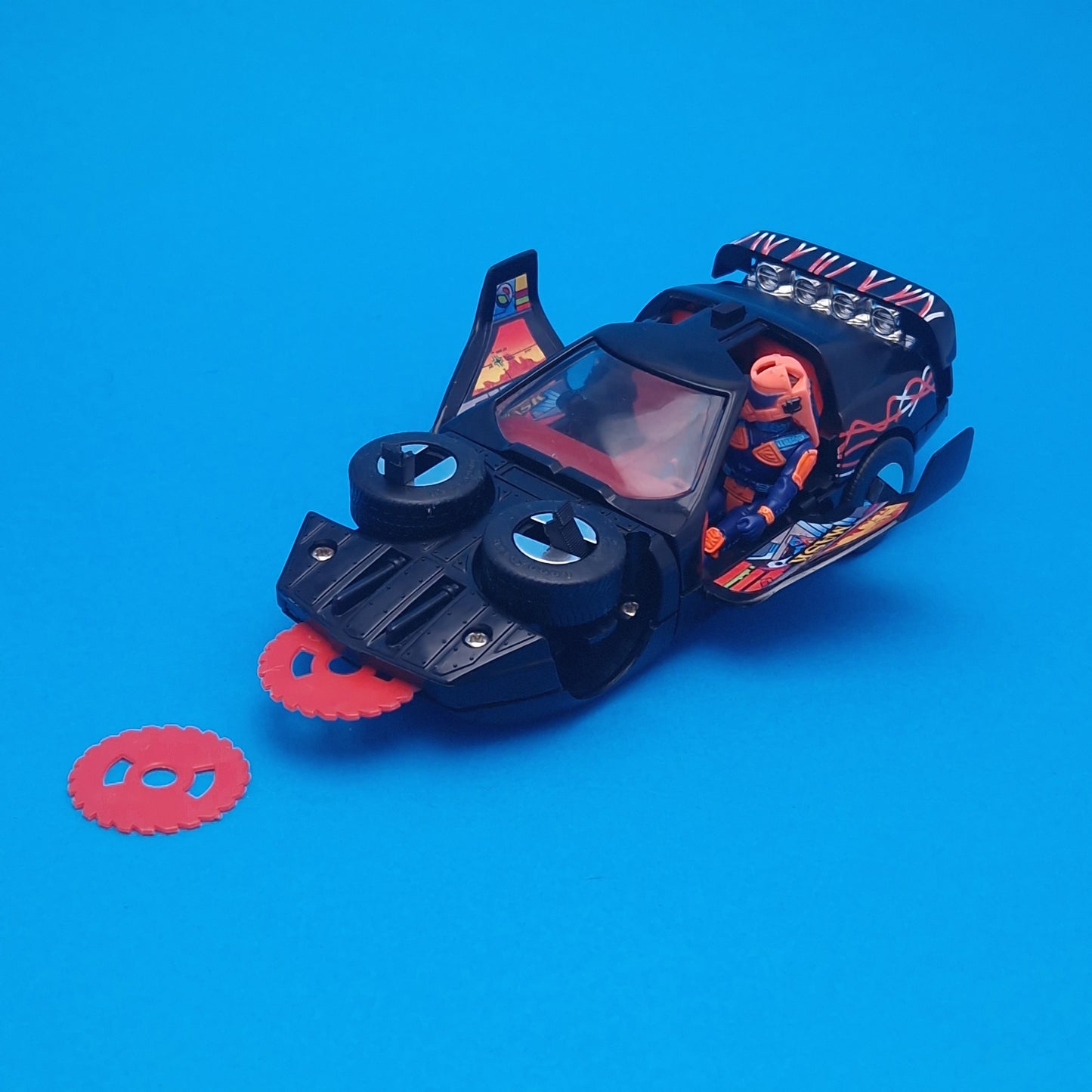 M.A.S.K ☆ RAVEN Calhoun Burns ☆ BOXED Vintage MASK Kenner 80s Euro Box