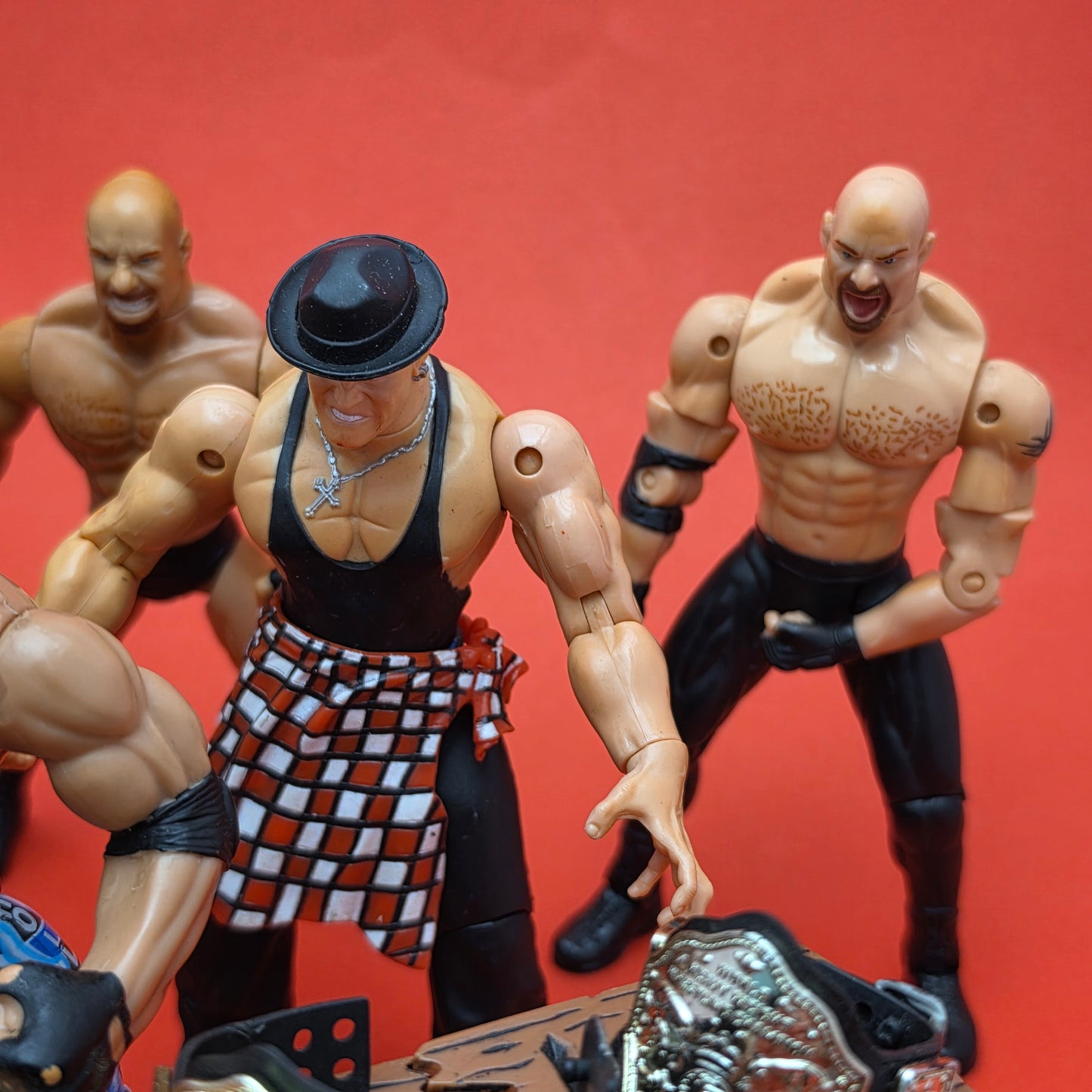 WCW SMASH SLAM ☆ Bundle GOLDBERG HOGAN NASH KONAN x6 Vintage Figures ☆ Toybiz Original