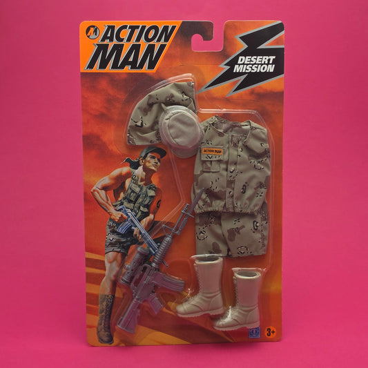 ACTION MAN ☆ DESERT MISSION KIT Figure Doll Accessories ☆ Vintage HASBRO SEALED Carded 90s