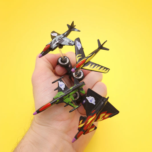 RING RAIDERS ☆ AMBUSH WINGS SKULL SQUADRON Fighters Plane ☆ Vintage Matchbox Original 80s Loose