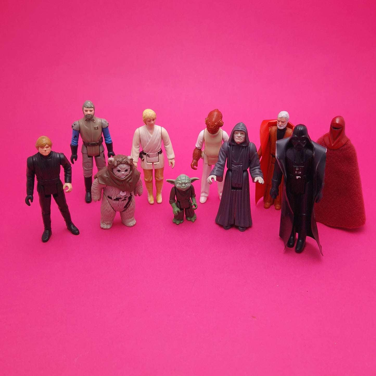 STAR WARS VINTAGE ☆ 10x BUNDLE YODA LUKE VADER EMPEROR Figures ☆ Kenner 80s