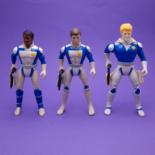 ADVENTURES OF THE GALAXY RANGERS ☆ FOXX DOC GOOSEMAN Vintage Figures Loose 80s ☆ Galoob