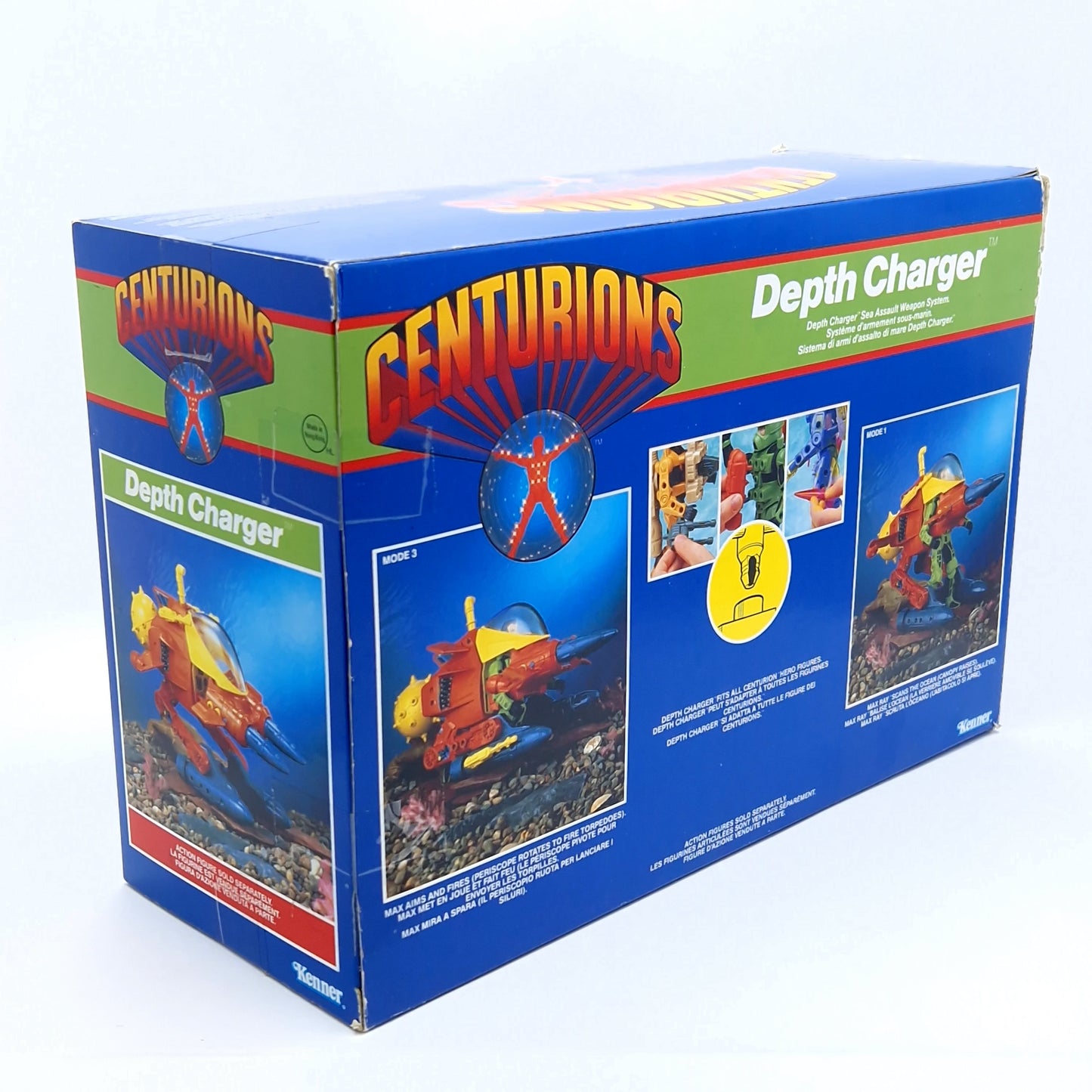 CENTURIONS DEPTH CHARGER Complete Action Figure Vehicle ☆ BOXED Vintage 90s Kenner
