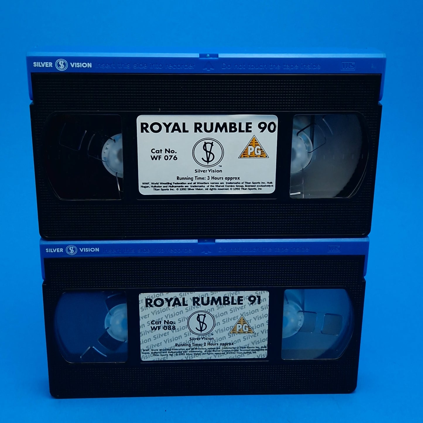 VHS Video ☆ WWF ROYAL RUMBLE 89 90 91 92 93 UK Tape Cassette ☆ Silver Vision Vintage PG