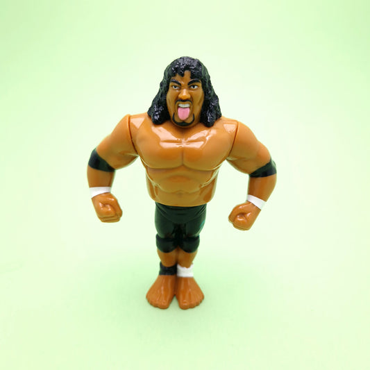 WWF HASBRO HEAD SHRINKERS SAMU Vintage Wrestling Figure ☆ Original 90s Series 10