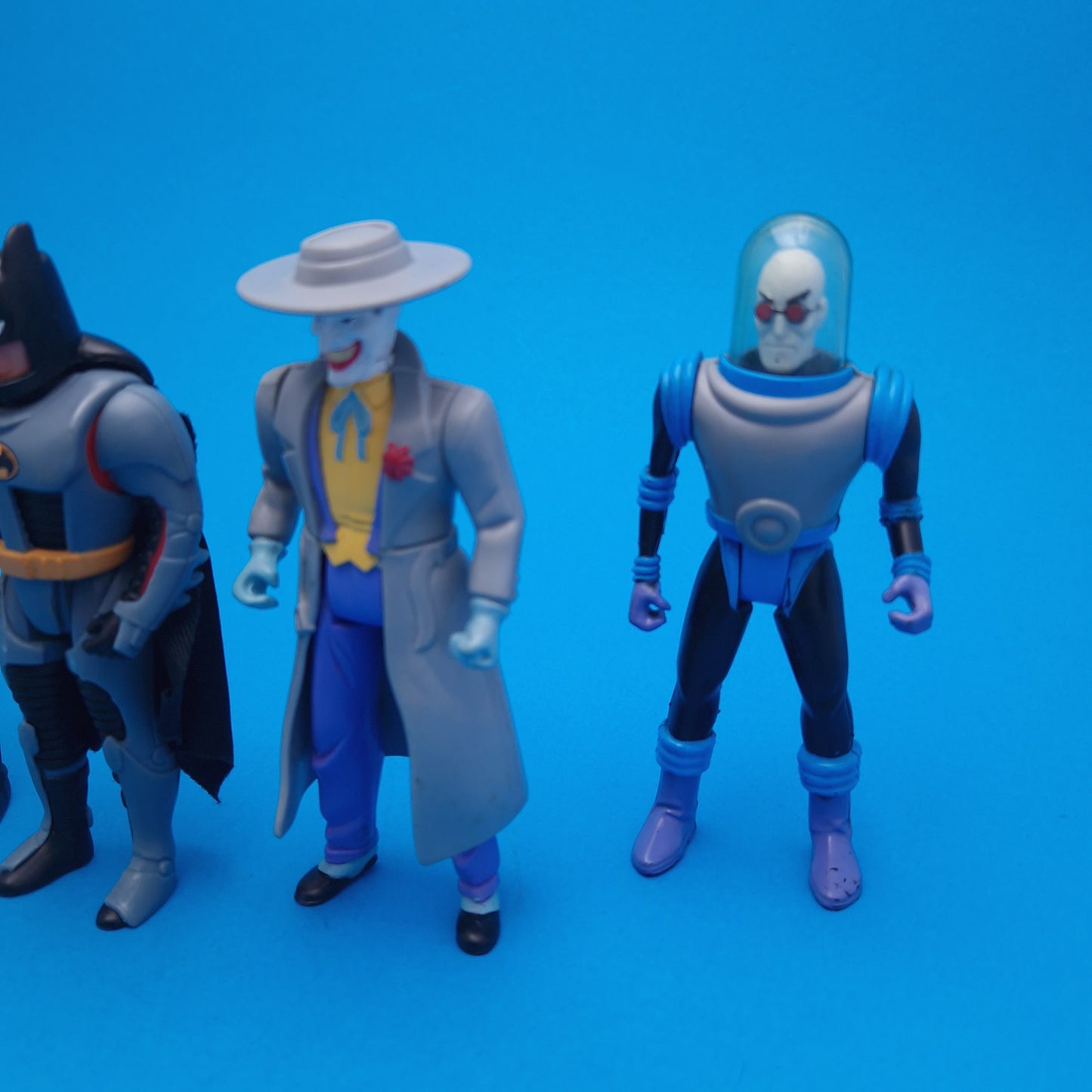 BATMAN THE ANIMATED SERIES ☆ 5x Bundle Snap-on Robin Armour Bruce Wayne Figure ☆ Vintage 90s Kenner