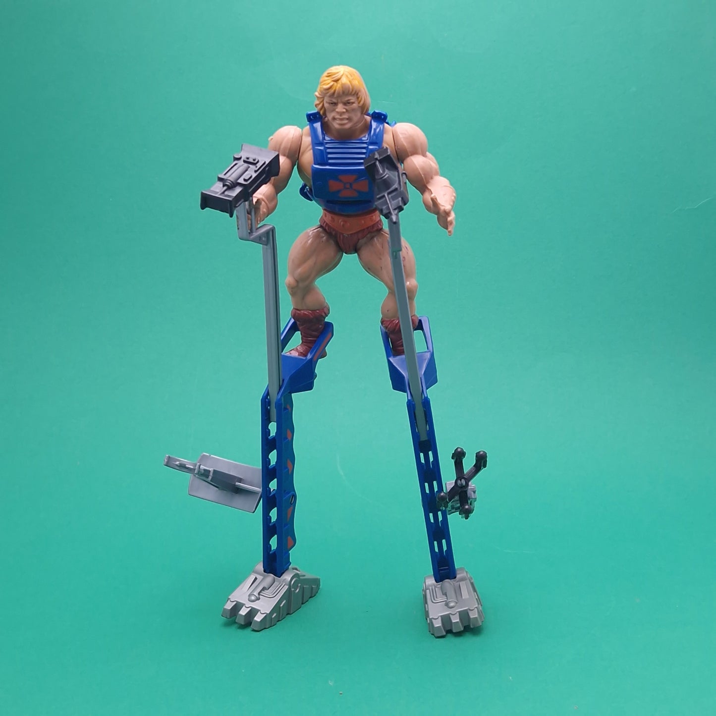 MASTERS OF THE UNIVERSE ☆ HE-MAN & Stilt Stalkers Vintage Figure ☆ MOTU Loose 80s Mattel Original