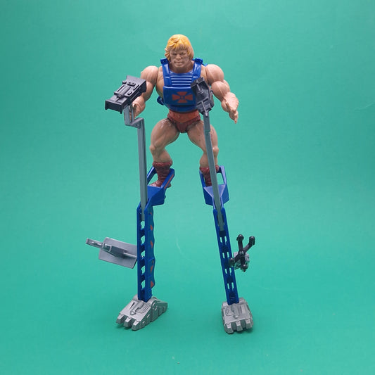 MASTERS OF THE UNIVERSE ☆ HE-MAN & Stilt Stalkers Vintage Figure ☆ MOTU Loose 80s Mattel Original