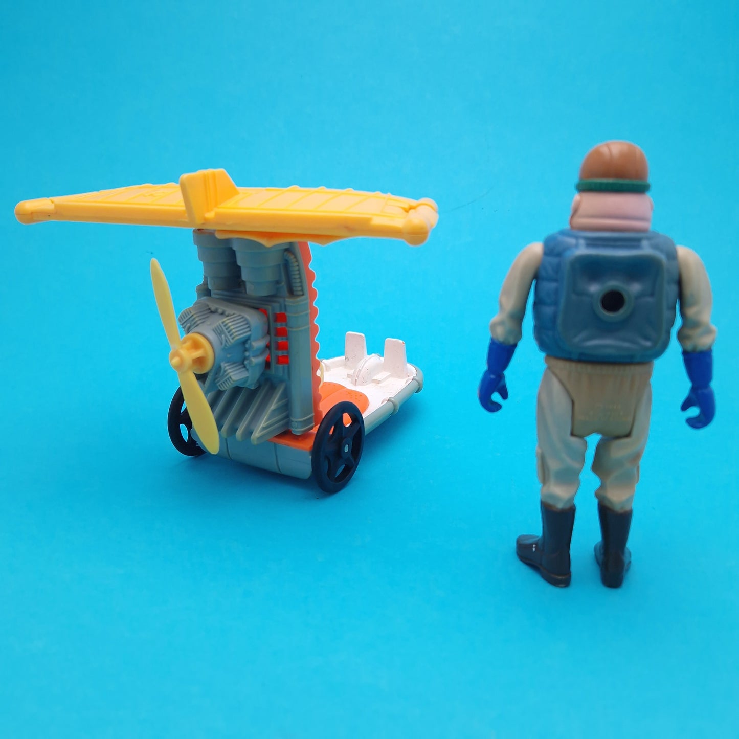 GHOSTBUSTERS ☆ AIR SICKNESS PILOT HAUNTED HUMAN MAN Vintage Figure ☆ Loose 80s Kenner