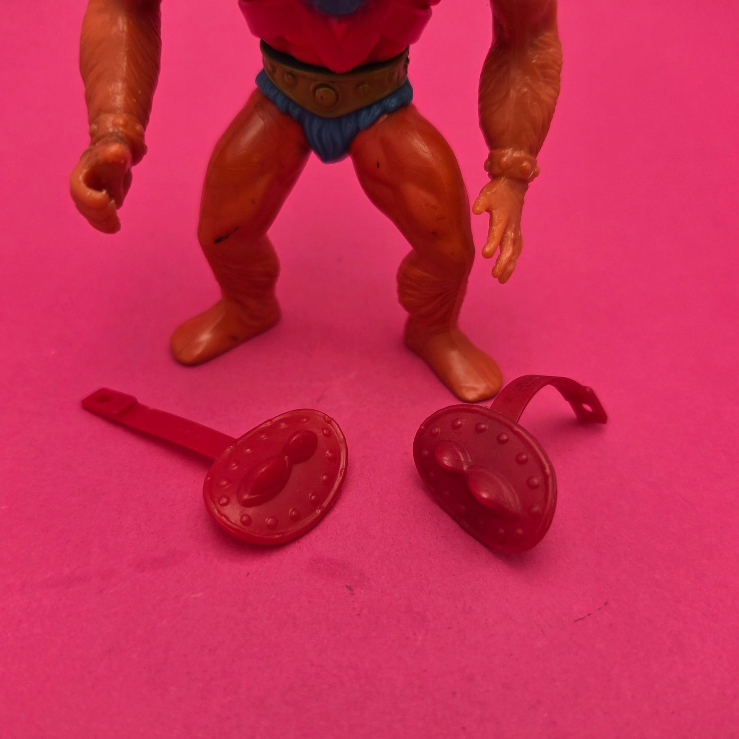 MASTERS OF THE UNIVERSE ☆ BEAST MAN RED Vintage Figure ☆ MOTU Beastman 80s Mattel Original