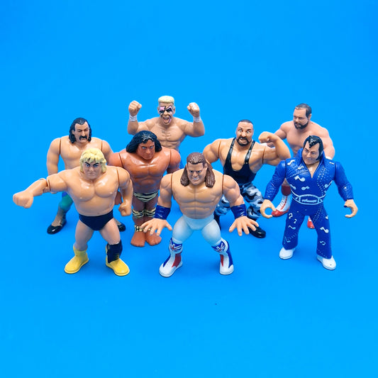 WWF HASBRO ☆ 8x Bundle BULLDOG & Others Galoobs Vintage Wrestling Figure ☆ Original 90s