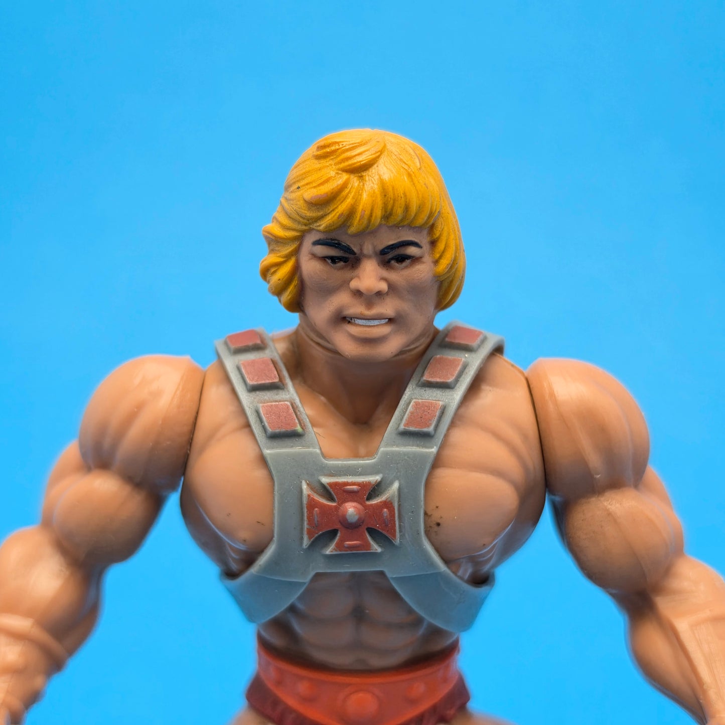 MASTERS OF THE UNIVERSE ☆ HE-MAN Complete Taiwan Vintage Figure ☆ MOTU Loose 80s Mattel Original