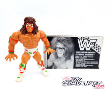 Load image into Gallery viewer, WWF HASBRO ☆ ULTIMATE WARRIOR Good Nose Vintage Wrestling Figure ☆ Bio card Original 90s Series 2
