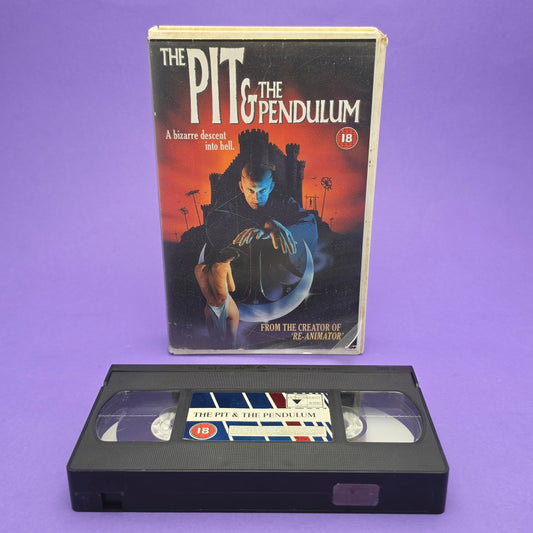 VHS Video ☆ THE PI & THE PENDULUM ☆ 18 Cert Ex Rental Big Box Vintage Tape
