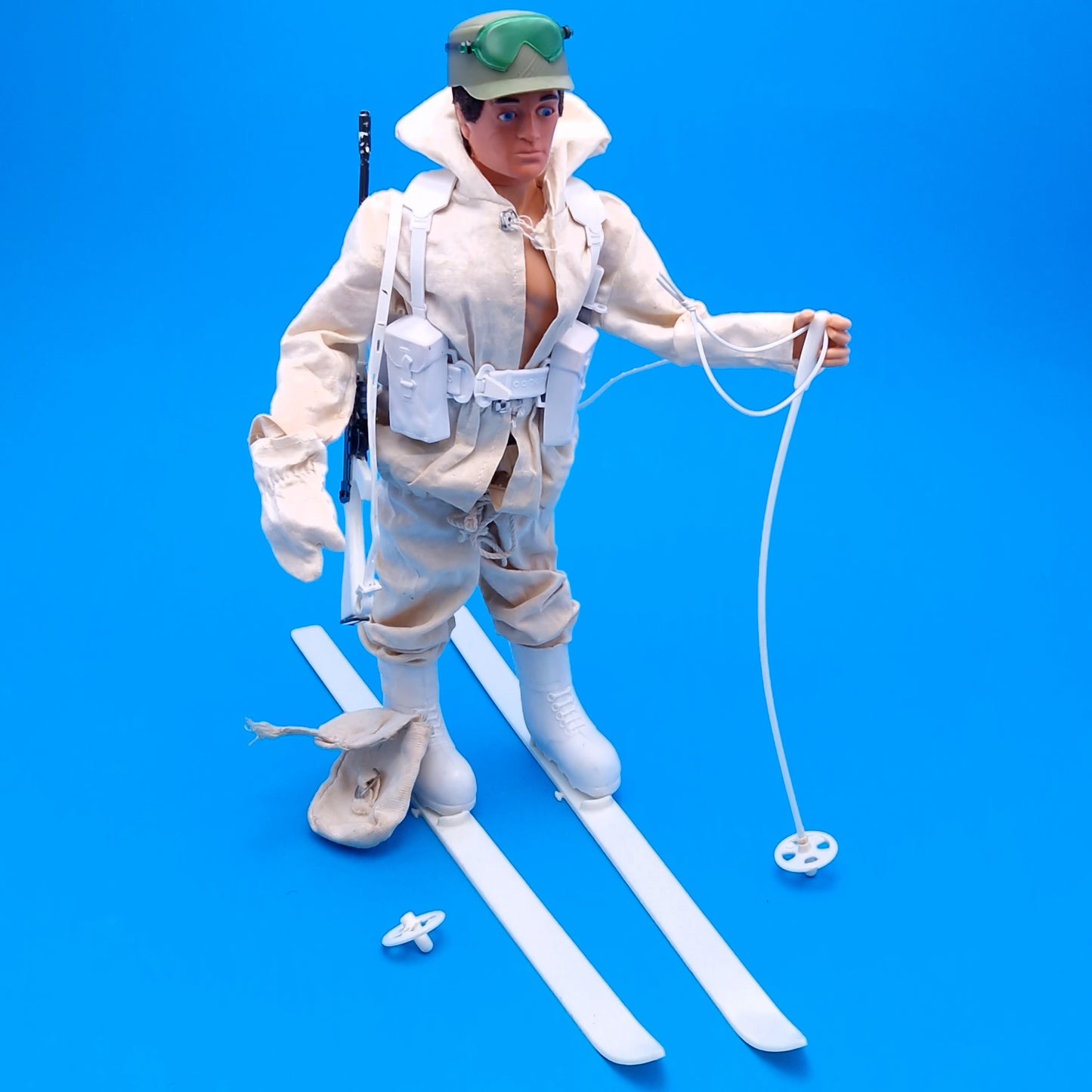 ACTION MAN ☆ ROYAL MARINES MOUNTAIN & ARCTIC Uniform & Eagle Eye Figure 80's ☆ Vintage PALITOY Loose