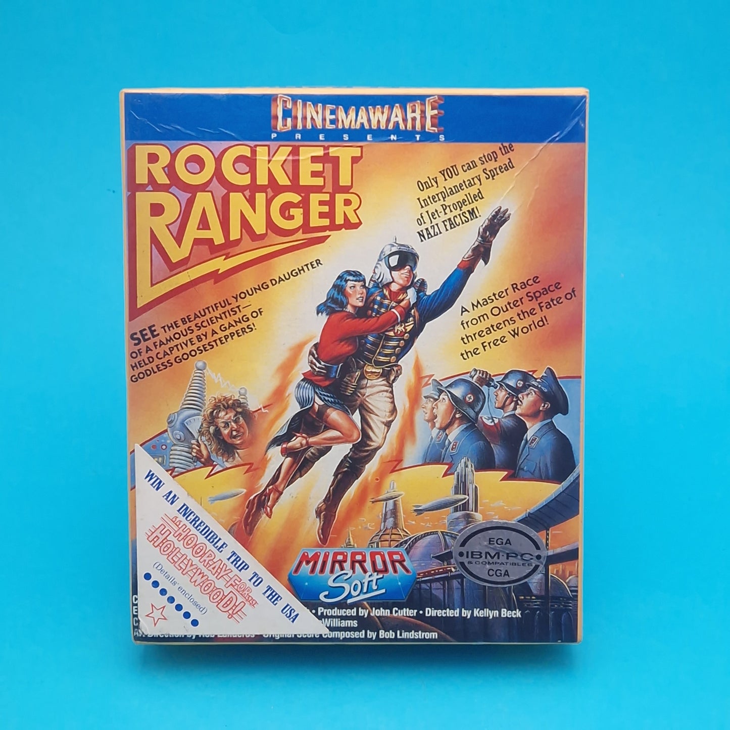 IBM PC ☆ ROCKET RANGER ☆ BOXED Vintage Retro Game 3.5" & 5.25" Disk