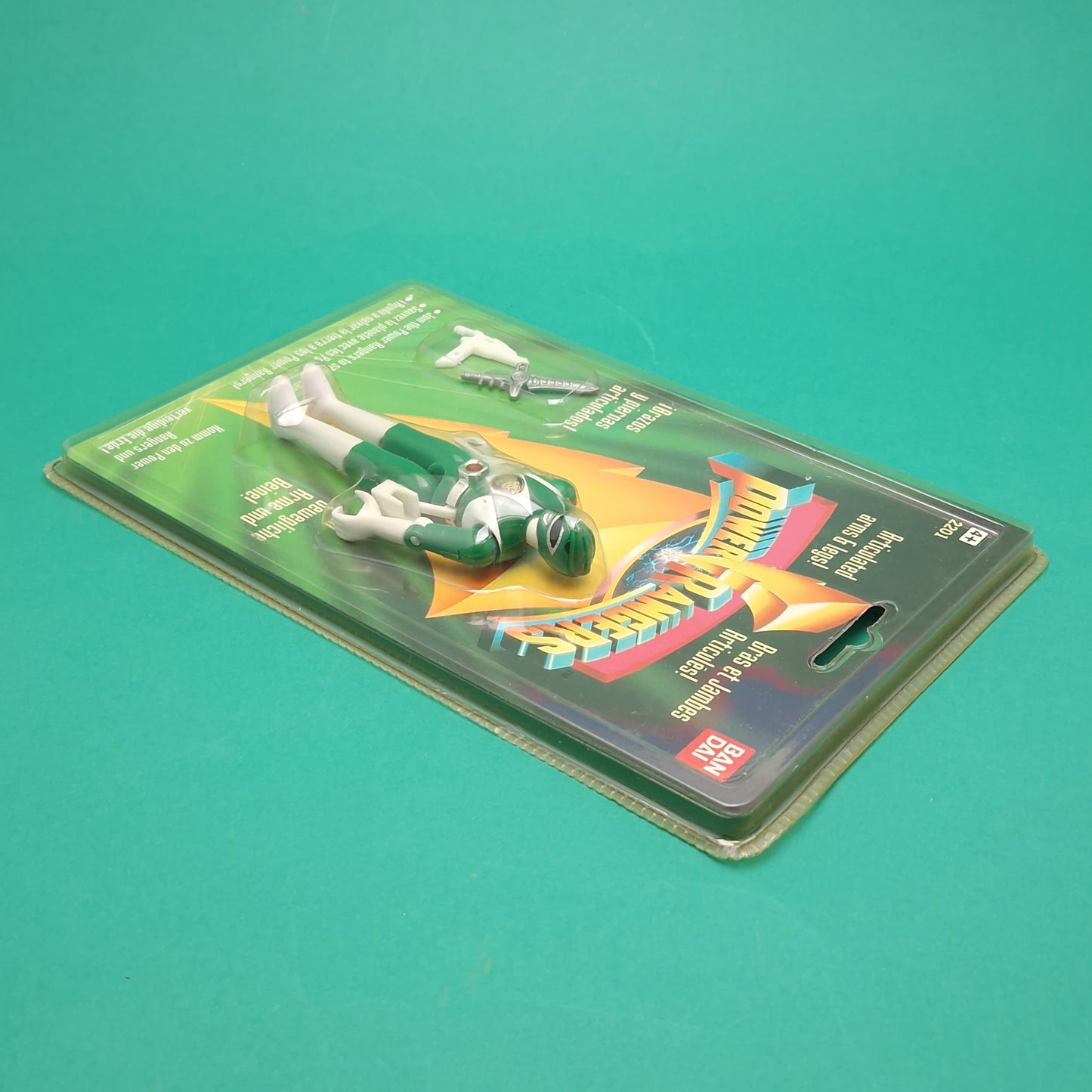 POWER RANGERS MMPR ☆ 4.5 INC GREEN RANGER TOMMY Figure Sealed Vintage 1993 Carded