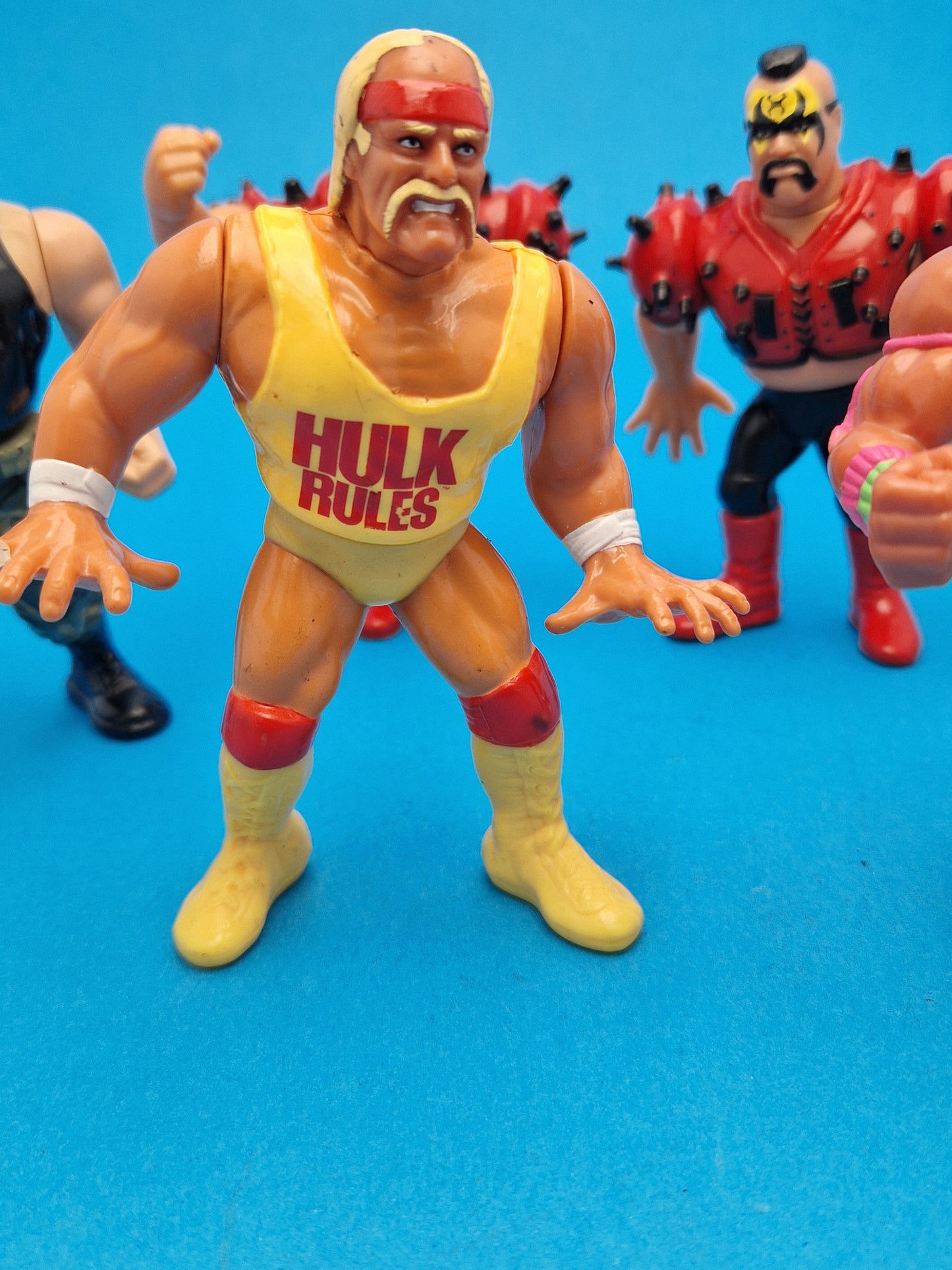 WWF HASBRO ☆ 6x Bundle LOD HULK WARRIROR SLAUGHTER TEXAS Vintage Wrestling Figure ☆ Original 90s