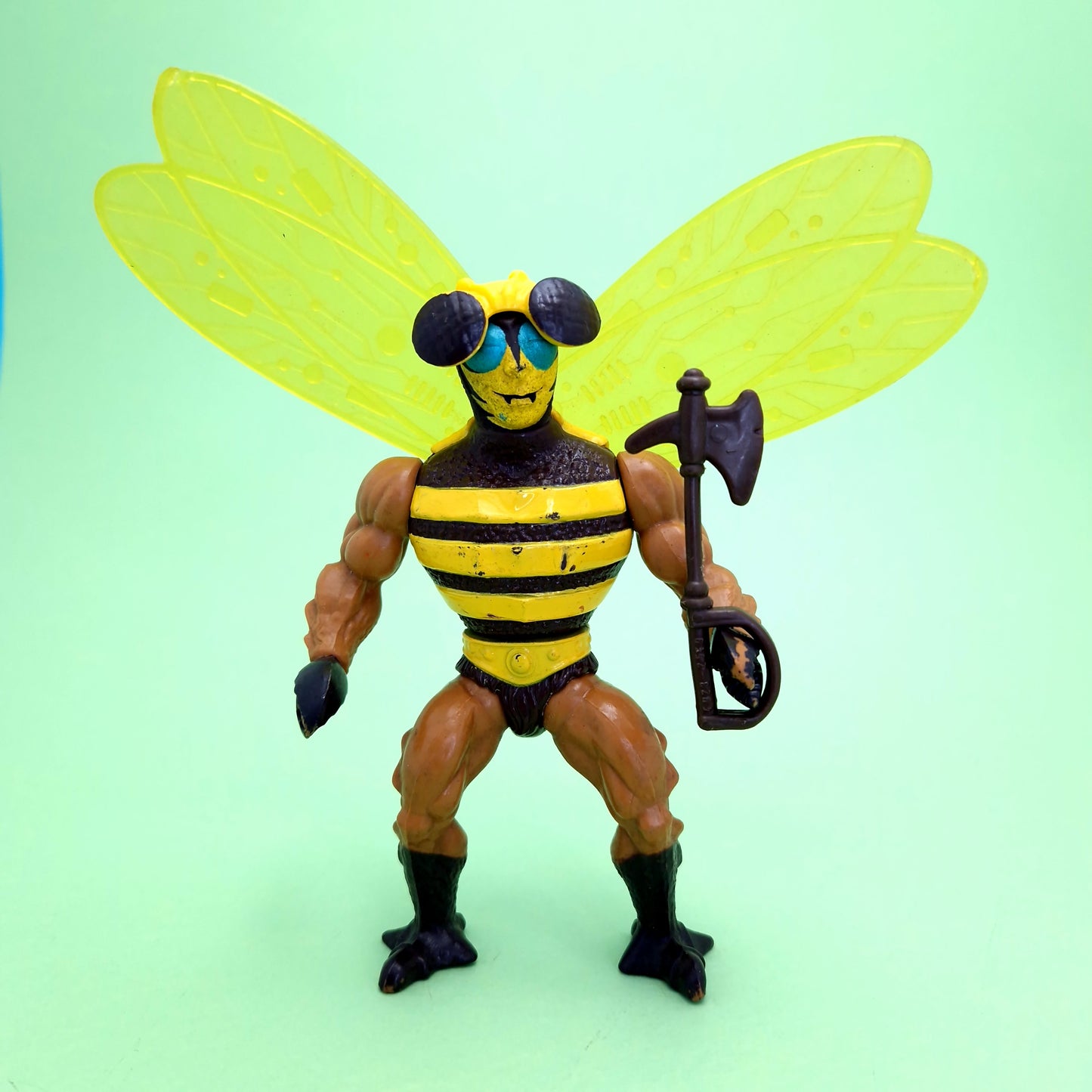 MASTERS OF THE UNIVERSE ☆ BUZZ OFF Complete Vintage Figure ☆ MOTU 80s Mattel