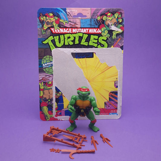 TEENAGE MUTANT NINJA TURTLES ☆ RAPHAEL Vintage Action Figure ☆ Loose
