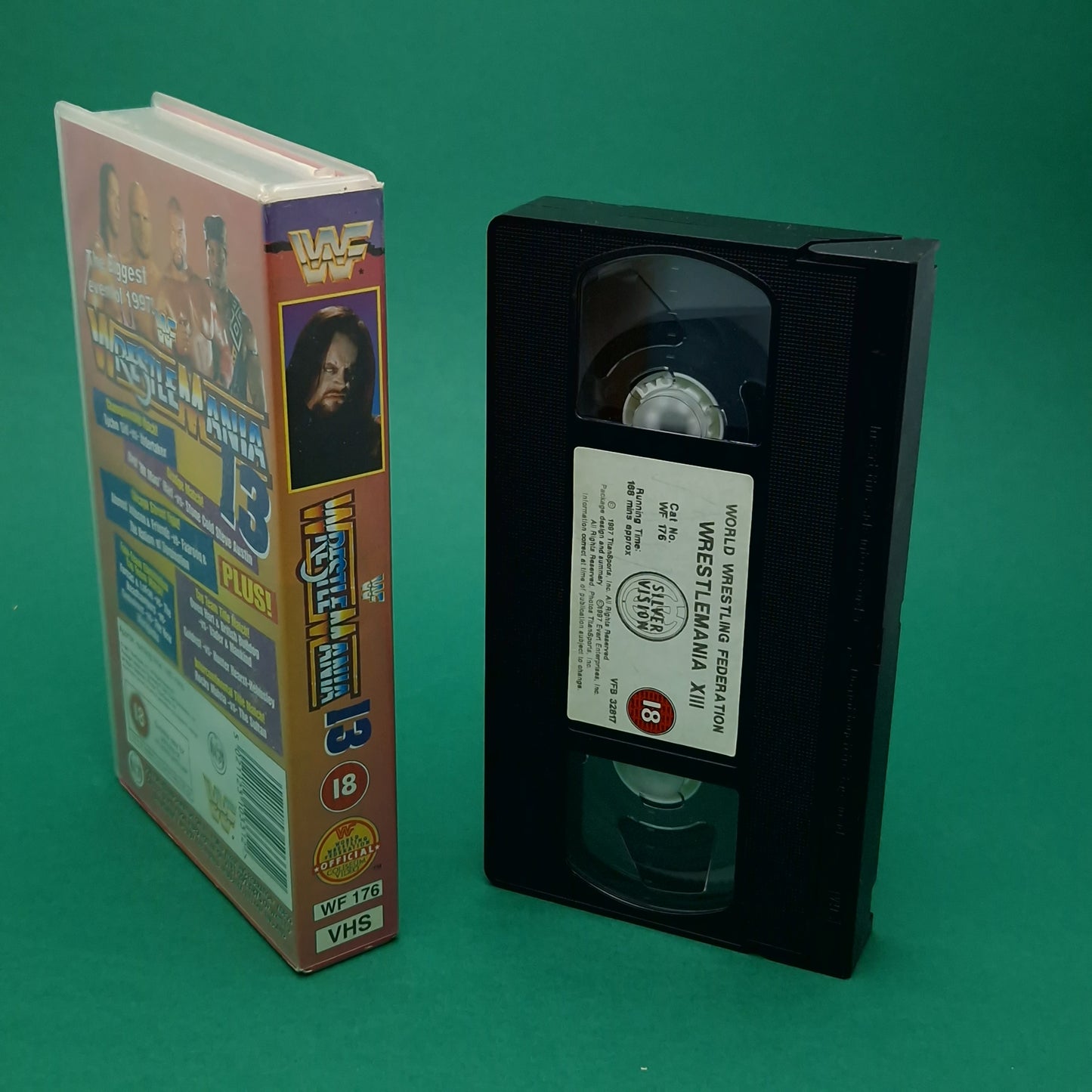 VHS Video ☆ WWF WRESTLEMANIA 13 UK Tape Cassette ☆ Silver Vision Vintage