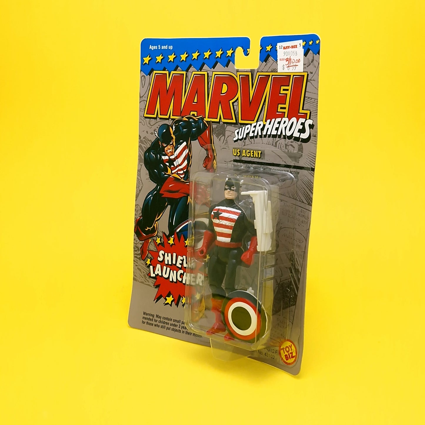 MARVEL SUPER HEROES ☆ US AGENT Vintage Action Figure ☆ Original Carded Toybiz 90s