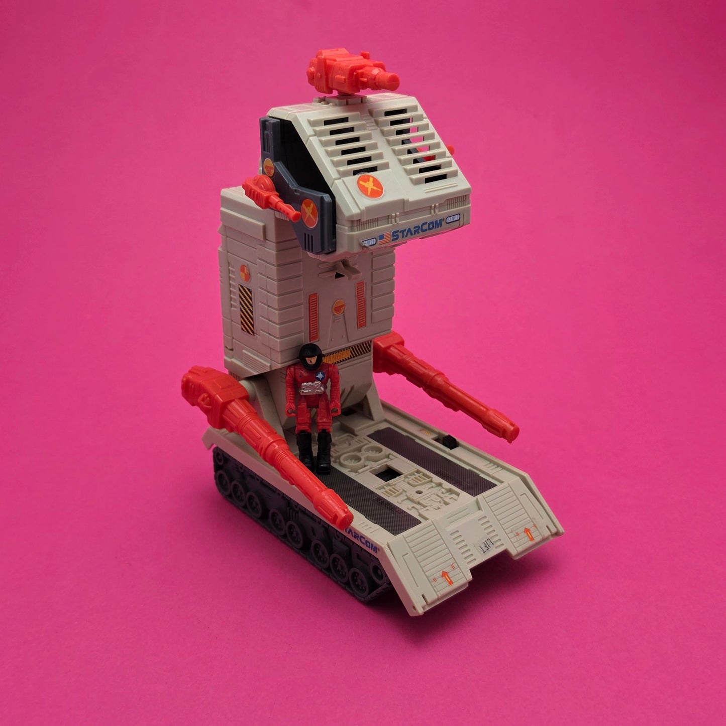 STARCOM ☆ SKYROLLER With Pfc. Shawn Reed Figure Vehicle ☆ 80's Loose Vintage Coleco Mattel