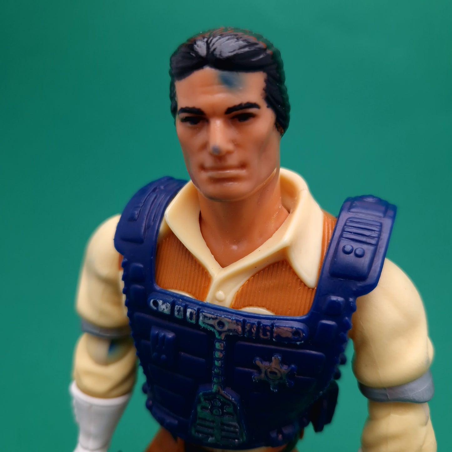 BRAVESTARR ☆ Bravestarr & LASER FIRE BACKPACK Figure ☆ Vintage Mattel Original 80s Loose