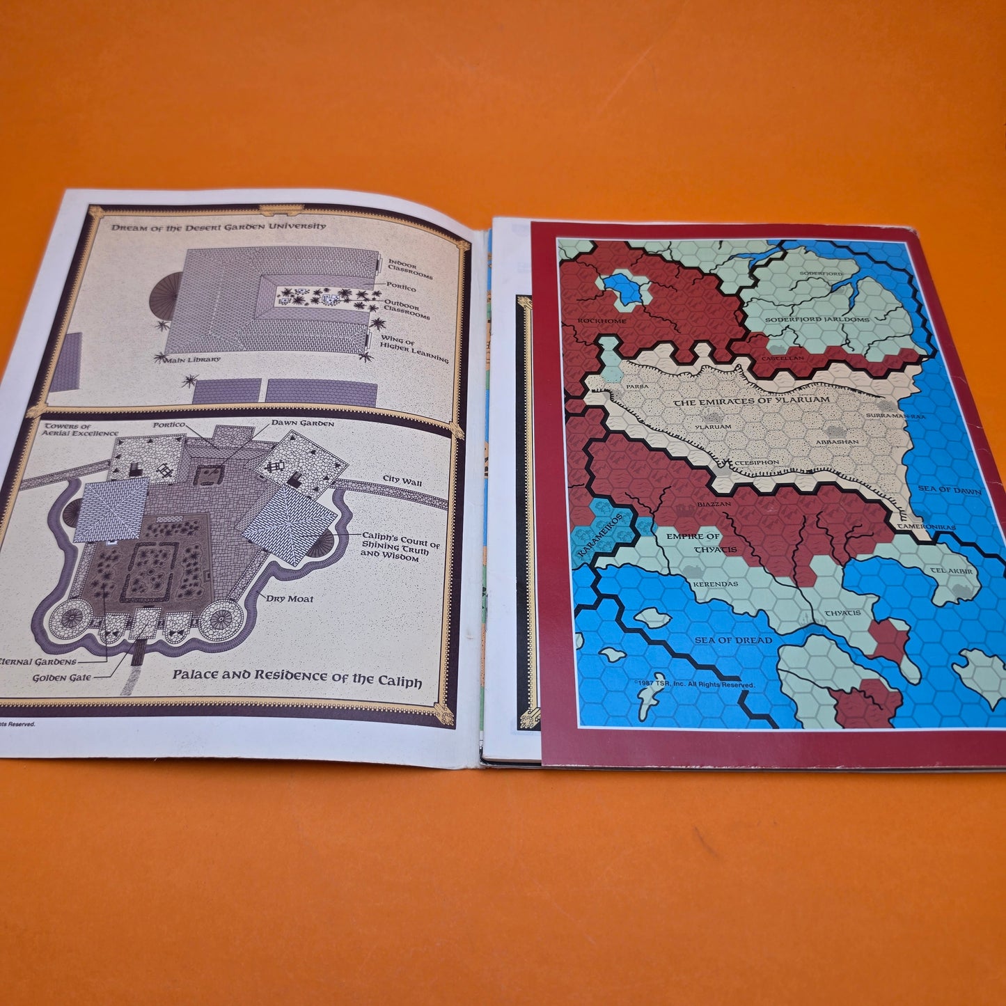 DUNGEONS & DRAGONS ☆ THE EMIRATES OF YLARUAM Gazetteer GAZ 2 #9194 TSR - 1987 ☆ Vintage Original