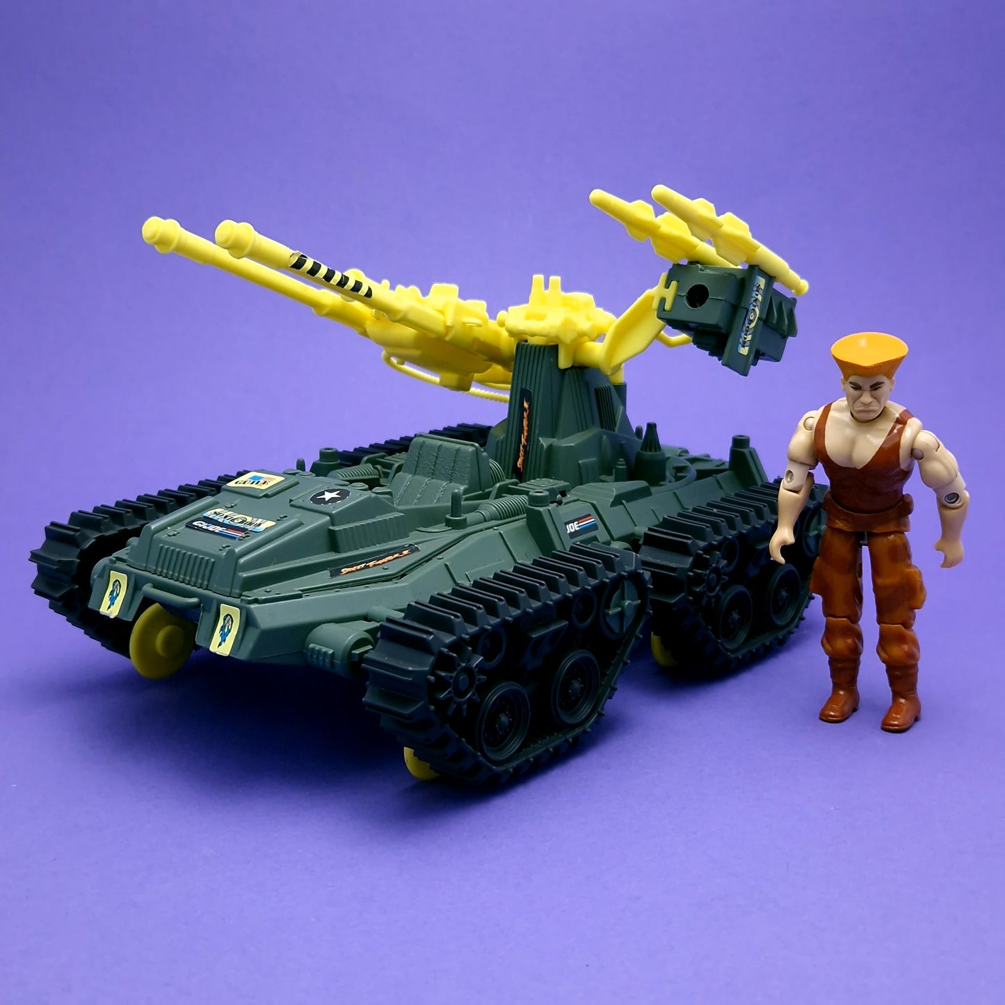 G.I.JOE ☆ STREET FIGHTER 2 GUILE SONIC BOOM Vehicle Figure ☆ Hasbro 1993