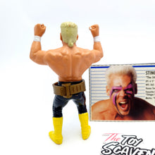 Load image into Gallery viewer, WCW GALOOB ☆ SURFER STING BLACK YELLOW Vintage Wrestling Figure ☆ Original 90s
