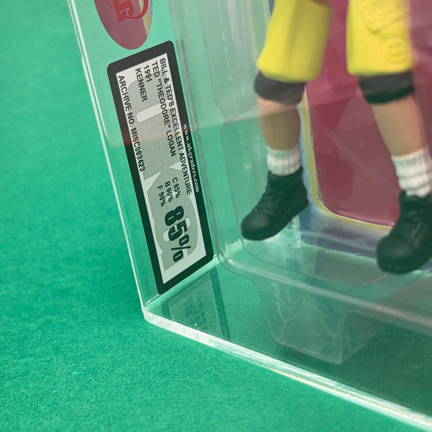 BILL & TEDS EXCELLENT ADVENTURE ☆ GRADED UKG 85 Figure ☆ MOC Carded Sealed Kenner 1991