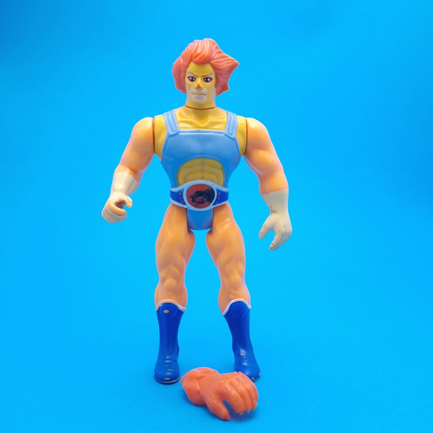 THUNDERCATS ☆ ORANGE HAIR Variant LION O Action Figure ☆ Vintage LJN Original 80s Loose Liono