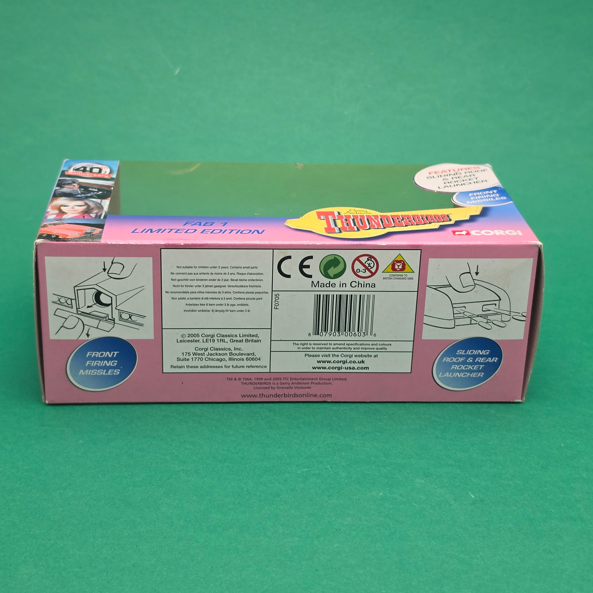 THUNDERBIRDS ☆ 40th Anniversary FAB 1 Limited Edition Diecast ☆ Corgi Model