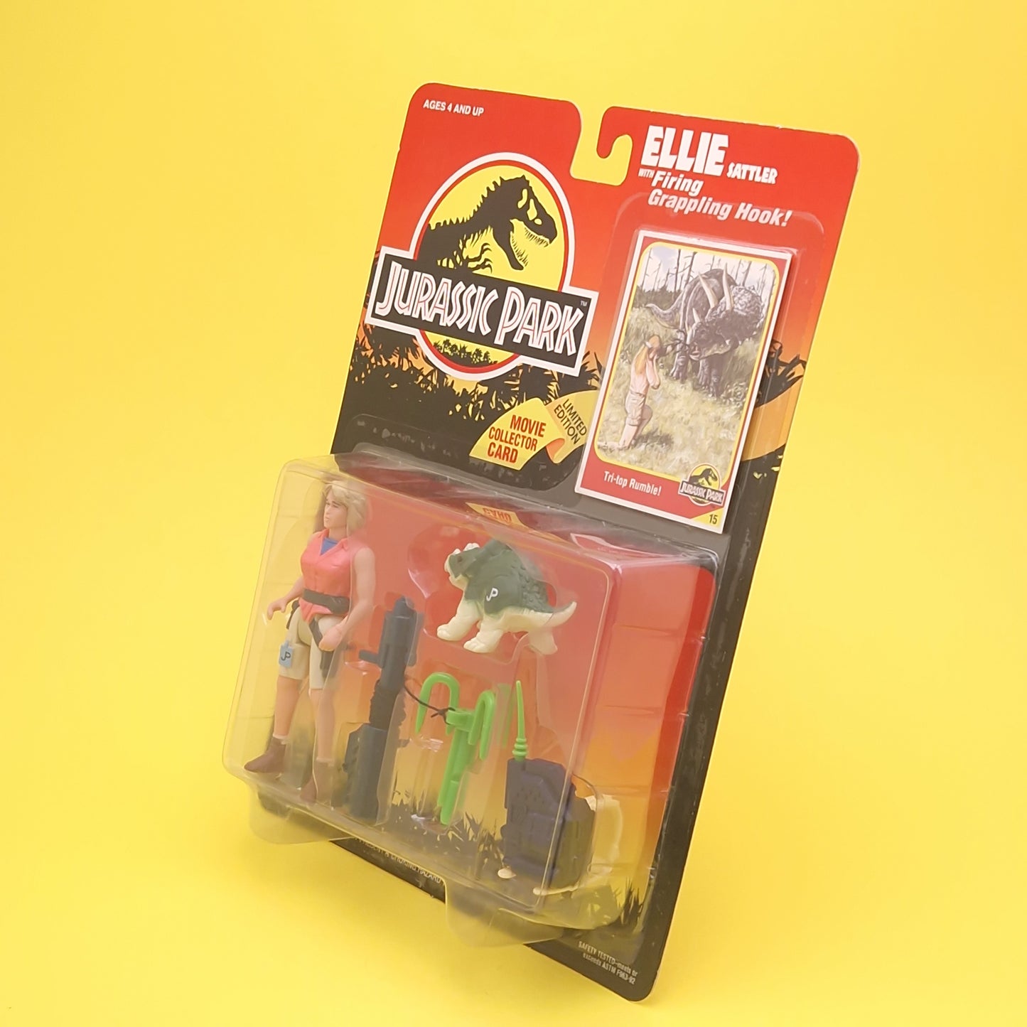 JURASSIC PARK ☆ ELLIE SATTLER JURASSIC PARK Vintage Figure ☆ Sealed MOC World Carded