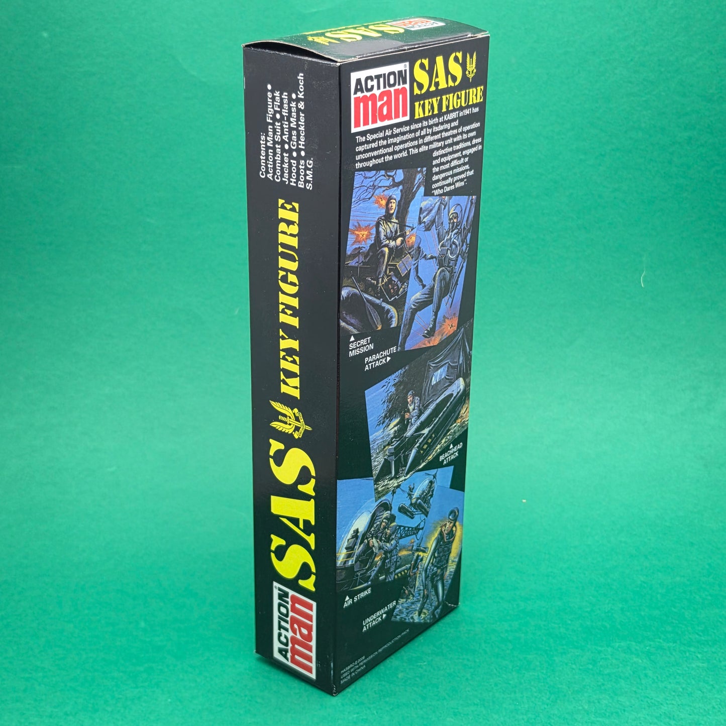 ACTION MAN ☆ SAS KEY FIGURE Eagle Eyes & PARACHUTE ATTACK 40th Anniversary ☆ Boxed
