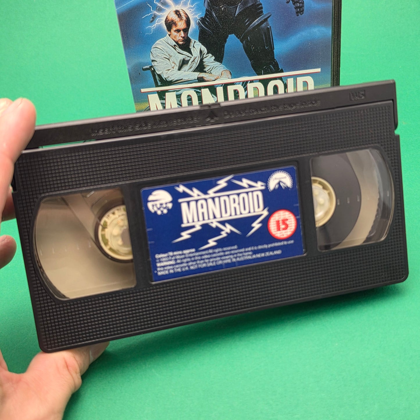VHS Video ☆ MANDROID ☆ 15 Cert Big Box Ex-Rental Vintage Tape