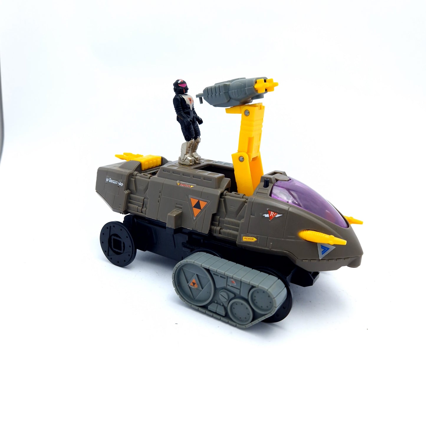 STARCOM ☆ SHADOW RAIDER With Captain Battlecron Figure Vehicle ☆ 80's Loose Vintage Coleco Mattel