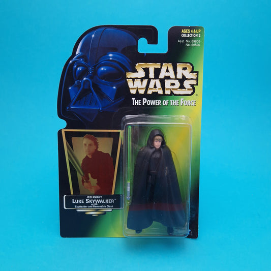 STAR WARS POTF ☆ LUKE SKYWALKER JEDI KNIGHT Figure ☆ MOC Sealed Carded Kenner Power of the Force