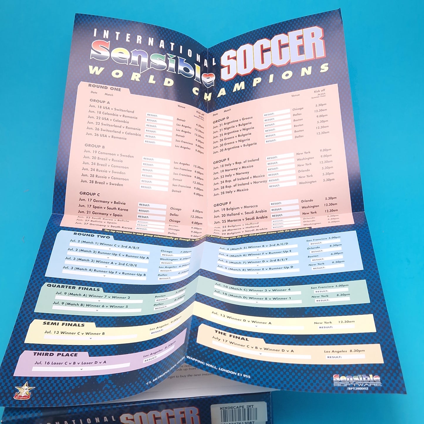 AMIGA ☆ INTERNATIONAL SENSIBLE SOCCER ☆ Limited Edition BOXED Vintage Retro Game