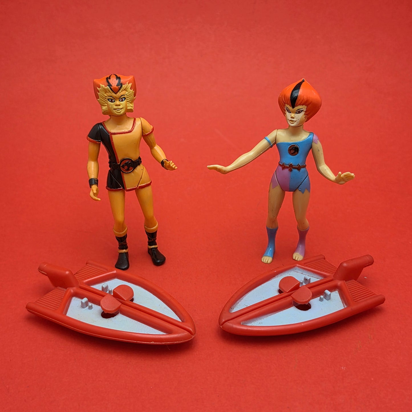 THUNDERCATS ☆ WILYKAT & WILYKAT Boards Figure ☆ Vintage LJN Complete 80s