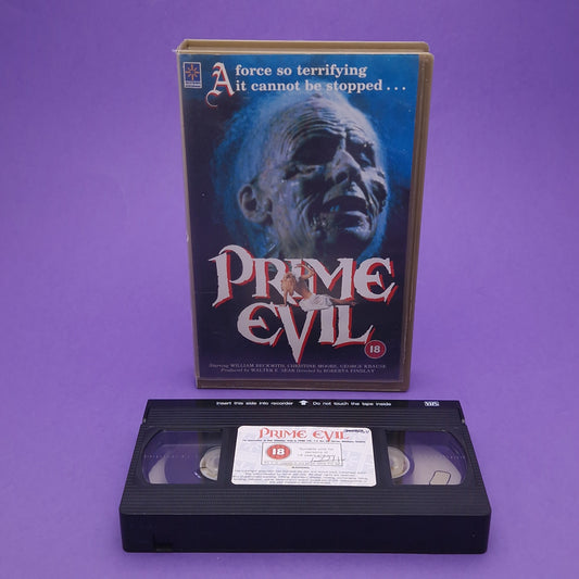 VHS Video ☆ PRIME EVIL ☆ 80s Big Box Ex Rental Horror 1988 18 Vintage