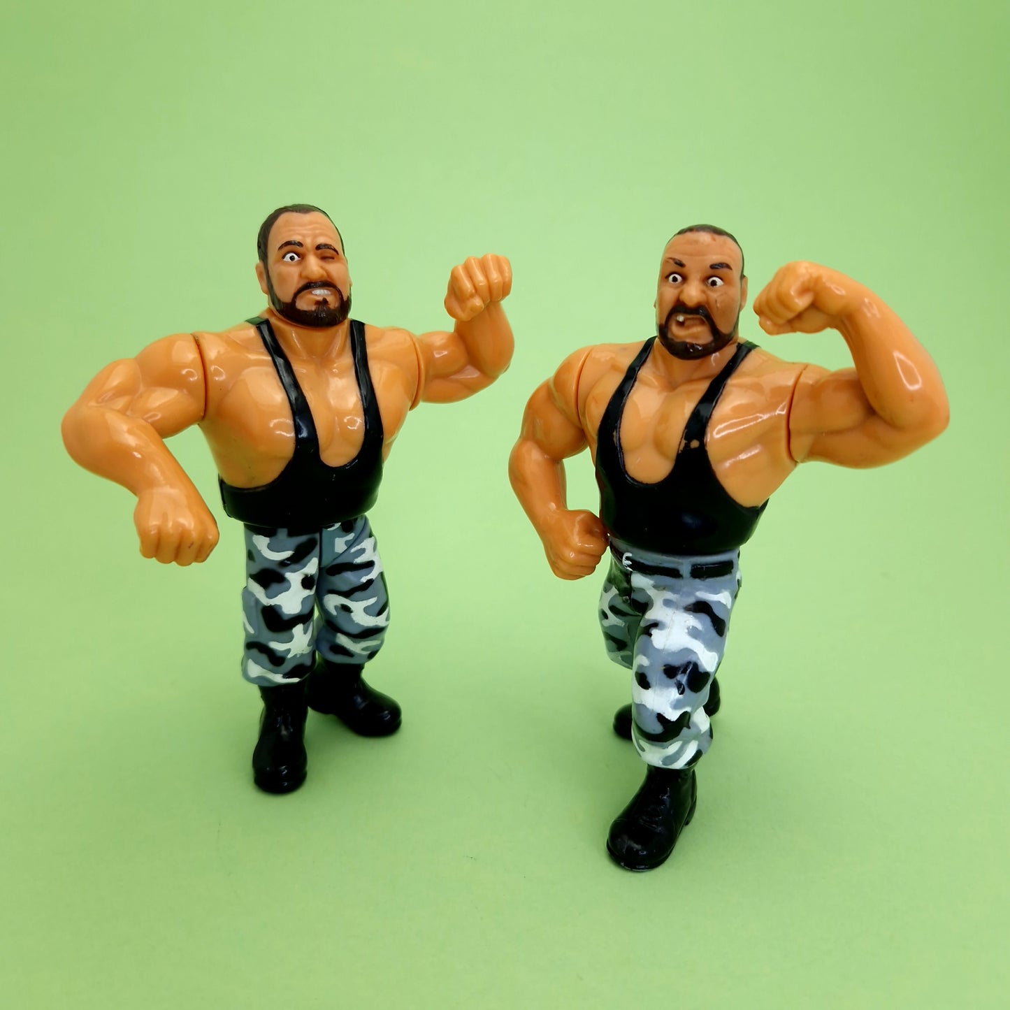 WWF HASBRO LUKE & BUTCH BUSHWACKERS Vintage Wrestling Figure ☆ Original 90s Series 2